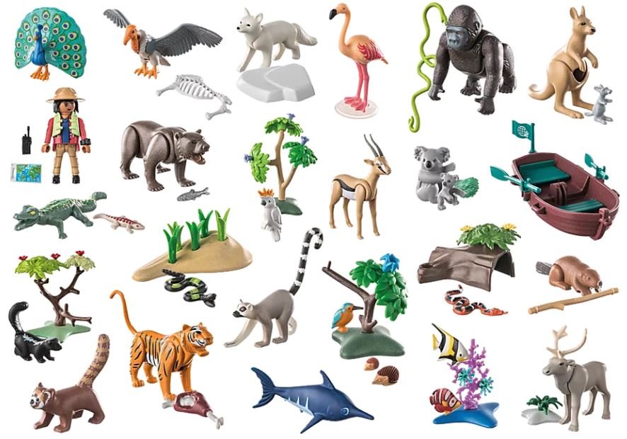 Playmobil 71006 - Kalendarz DIY - Podróż po świecie zwierząt
