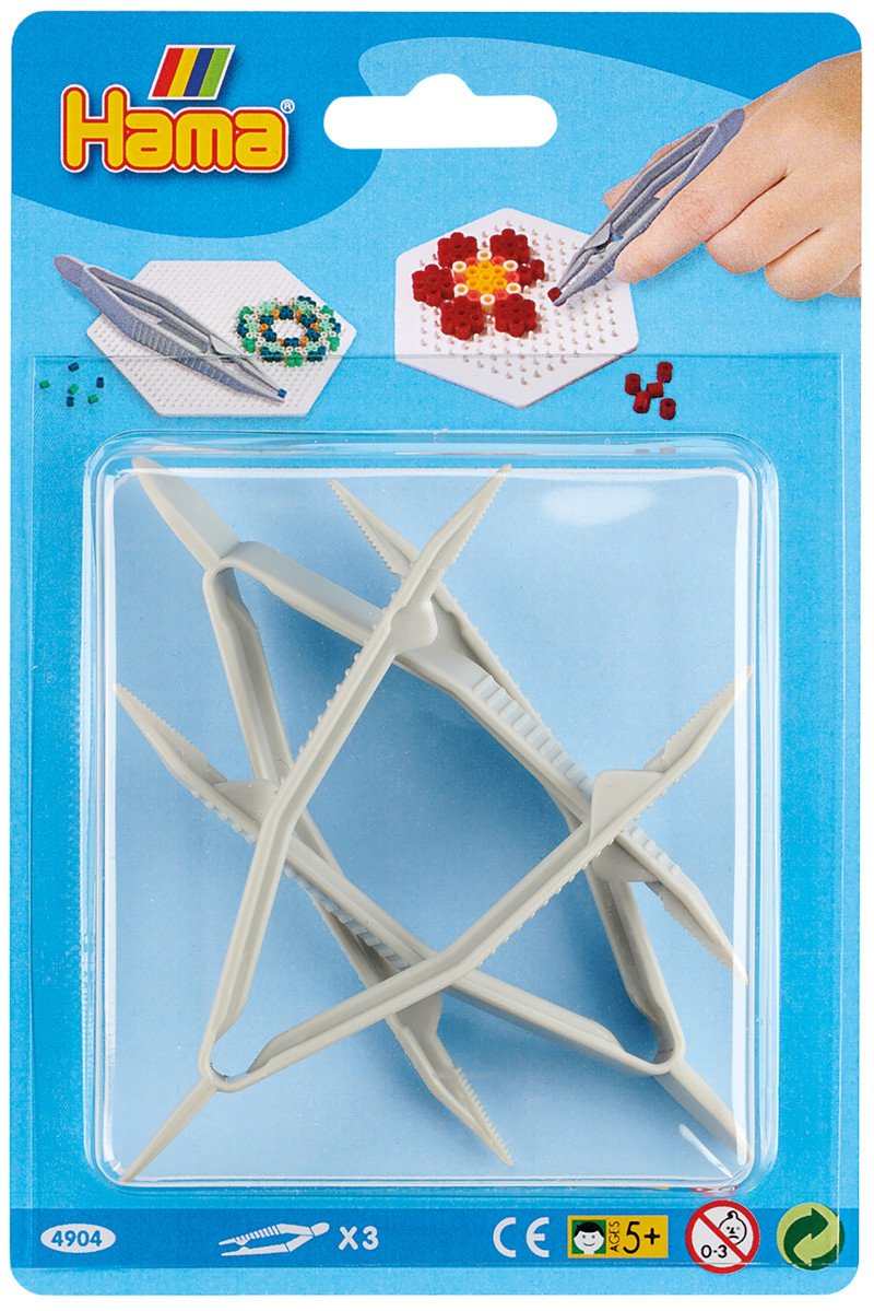 Hama 4904 - 3 pęsety do układania koralików Hama / Pyssla